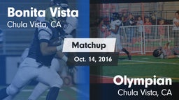 Matchup: Bonita Vista vs. Olympian  2016