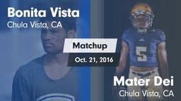 Matchup: Bonita Vista vs. Mater Dei  2016