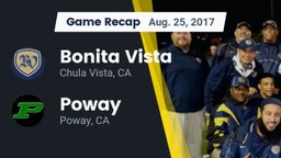 Recap: Bonita Vista  vs. Poway  2017