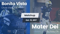 Matchup: Bonita Vista vs. Mater Dei  2017