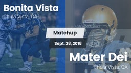 Matchup: Bonita Vista vs. Mater Dei  2018