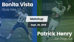 Matchup: Bonita Vista vs. Patrick Henry  2019