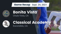 Recap: Bonita Vista  vs. Classical Academy  2021