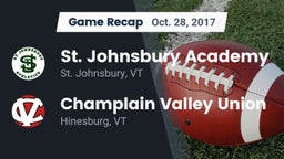 Recap: St. Johnsbury Academy  vs. Champlain Valley Union  2017