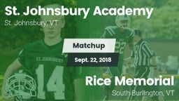 Matchup: St Johnsbury Academy vs. Rice Memorial  2018