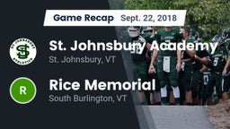 Recap: St. Johnsbury Academy  vs. Rice Memorial  2018
