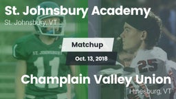 Matchup: St Johnsbury Academy vs. Champlain Valley Union  2018