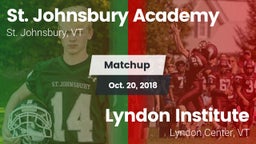 Matchup: St Johnsbury Academy vs. Lyndon Institute 2018