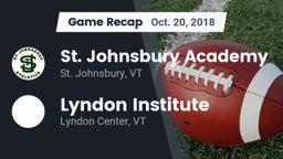 Recap: St. Johnsbury Academy  vs. Lyndon Institute 2018