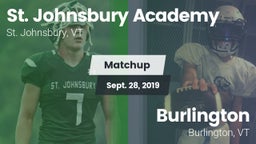 Matchup: St Johnsbury Academy vs. Burlington  2019