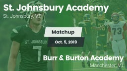 Matchup: St Johnsbury Academy vs. Burr & Burton Academy  2019