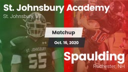 Matchup: St Johnsbury Academy vs. Spaulding  2020