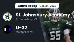 Recap: St. Johnsbury Academy  vs. U-32  2020