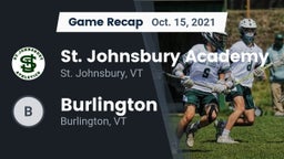 Recap: St. Johnsbury Academy  vs. Burlington  2021