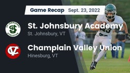 Recap: St. Johnsbury Academy  vs. Champlain Valley Union  2022