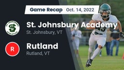 Recap: St. Johnsbury Academy  vs. Rutland  2022