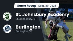Recap: St. Johnsbury Academy  vs. Burlington  2023