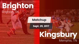 Matchup: Brighton vs. Kingsbury  2017