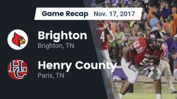 Recap: Brighton  vs. Henry County  2017