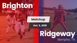 Matchup: Brighton vs. Ridgeway  2018