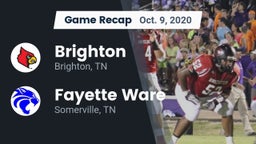 Recap: Brighton  vs. Fayette Ware  2020