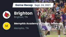 Recap: Brighton  vs. Memphis Academy of Health Sciences  2021