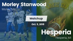 Matchup: Morley Stanwood vs. Hesperia  2018