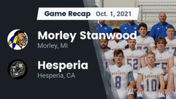Recap: Morley Stanwood  vs. Hesperia  2021