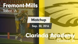 Matchup: Fremont-Mills vs. Clarinda Academy  2016