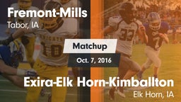Matchup: Fremont-Mills vs. Exira-Elk Horn-Kimballton 2016