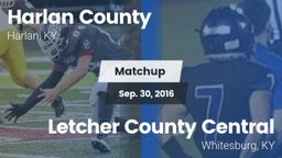 Matchup: Harlan County vs. Letcher County Central  2016