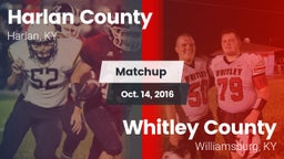 Matchup: Harlan County vs. Whitley County  2016