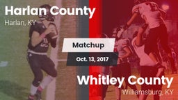 Matchup: Harlan County vs. Whitley County  2017