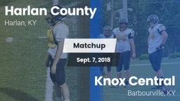 Matchup: Harlan County vs. Knox Central  2018