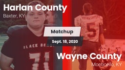 Matchup: Harlan County vs. Wayne County  2020