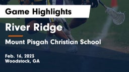 River Ridge  vs Mount Pisgah Christian School Game Highlights - Feb. 16, 2023