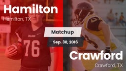 Matchup: Hamilton vs. Crawford  2016