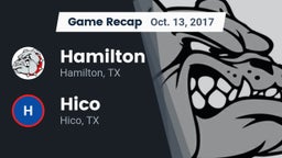 Recap: Hamilton  vs. Hico  2017
