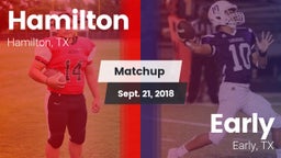 Matchup: Hamilton vs. Early  2018