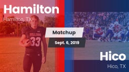 Matchup: Hamilton vs. Hico  2019