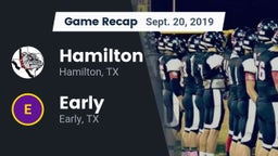Recap: Hamilton  vs. Early  2019