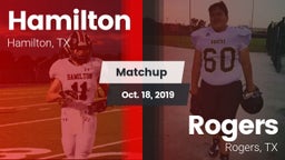 Matchup: Hamilton vs. Rogers  2019