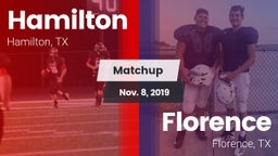 Matchup: Hamilton vs. Florence  2019