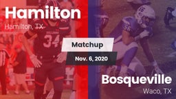 Matchup: Hamilton vs. Bosqueville  2020