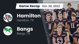Recap: Hamilton  vs. Bangs  2022