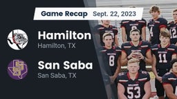 Recap: Hamilton  vs. San Saba  2023