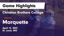 Christian Brothers College  vs Marquette  Game Highlights - April 13, 2022