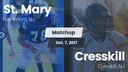 Matchup: St. Mary vs. Cresskill  2017