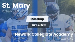 Matchup: St. Mary vs. Newark Collegiate Academy  2018