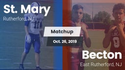 Matchup: St. Mary vs. Becton  2019